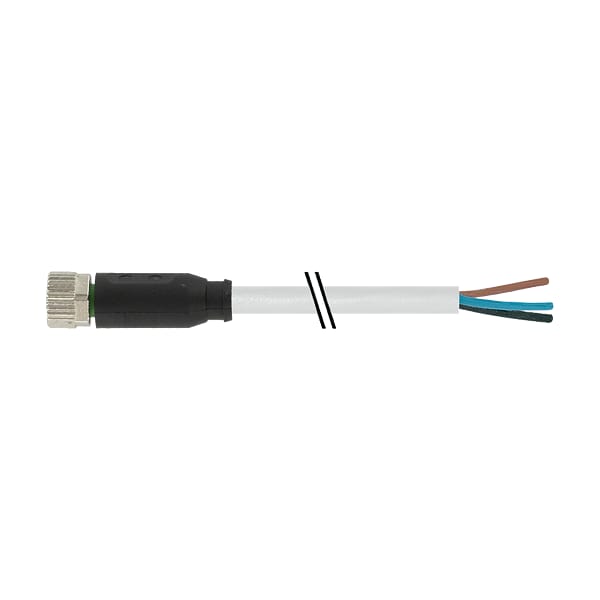 Murr Elektronik M8 female 0° with cable, PVC 3x0.25 gy UL/CSA 10m 7000-08041-2101000
